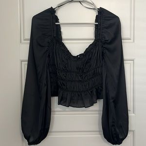 ASTR the label crop blouse